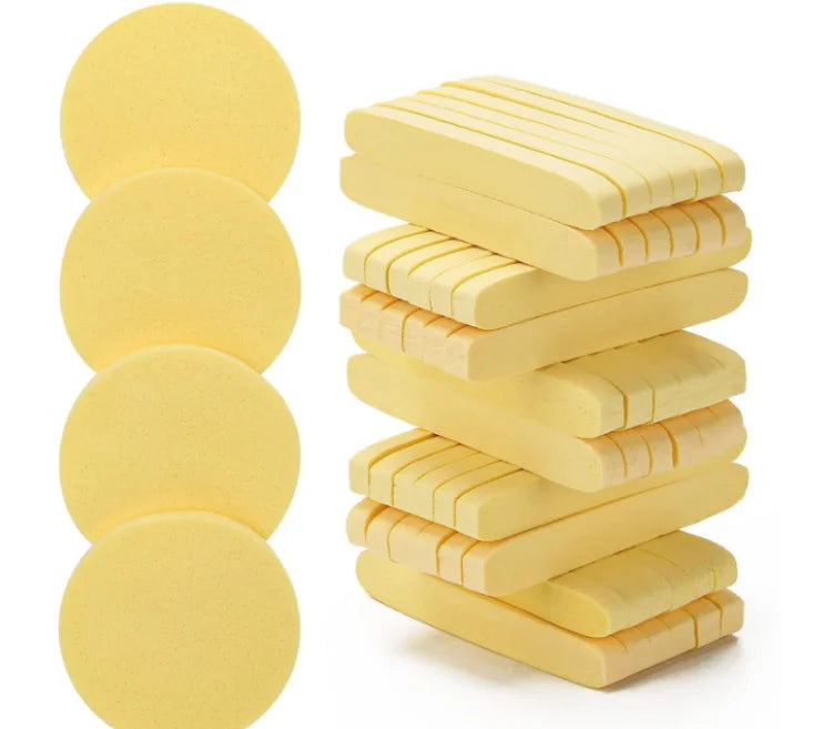 5 Compressed Facial Sponge Estheticians Face Sponges Cleansing Qme yellowe 4 bag