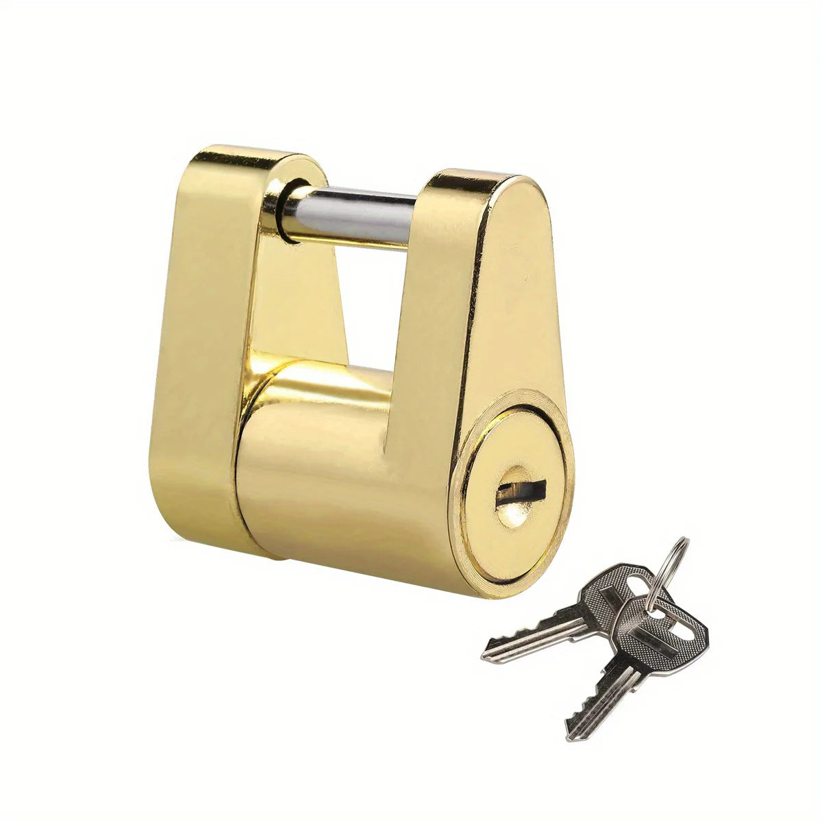 Trailer Hitch Lock, it features a secure locking function and is suitable for farm and urban agricultural equipment Qme golden