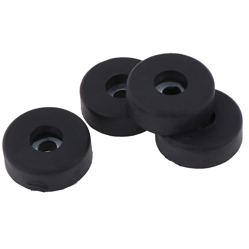 .4Pcs Plastic Bumpers Embedded Washer Feet Pad Instrument Holder 30x10mm. Qme