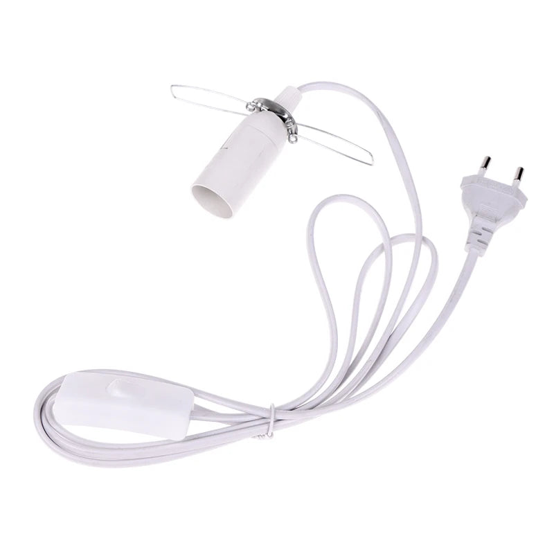 EU Plug E14 Hanglamp Holder Light Bulbs Socket Switch Wire 1 55m Qme