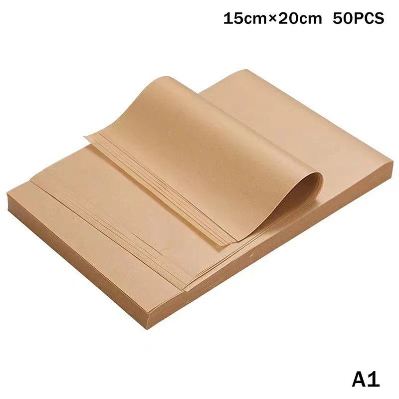 50 Parchment Paper Baking Sheets Non-stick Precut Oven Air Fryer Qme A1