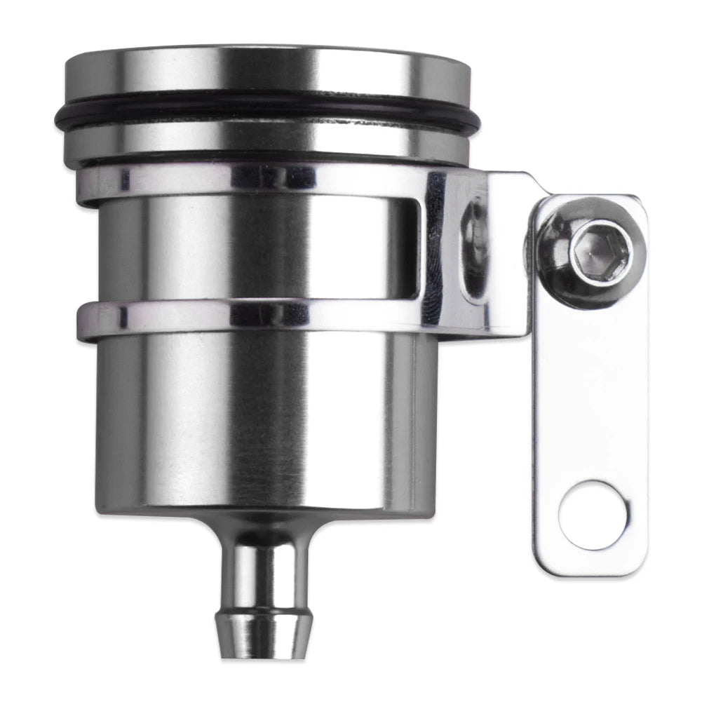 Aluminum Alloy Rear Front Clutch Tank Oil Fluid Cup Motorcycle Brake Cylinder Fluid Reservoir Motorcycle Clutch Tank Cylinder Qme Grey