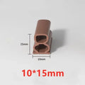 6M Silicone Self-adhesive Sealing Strip Insulation Soundproof Door Stop Window Gap Sealing Moisture-proof Strong Adhesive Tape Qme 10mmx15mm 6M