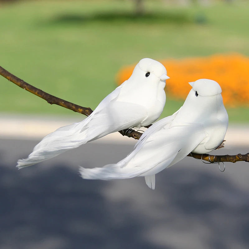 Foam Animal Simulation Feather Birds Models DIY Wedding Home Garden Qme A1