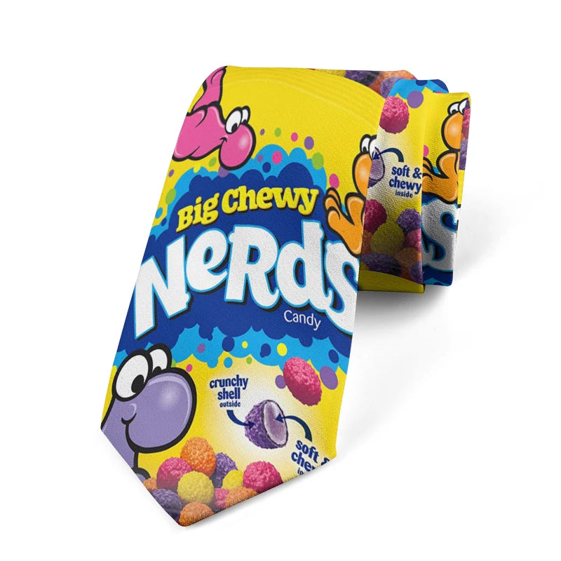 Trend Street Art Printed Tie Skateboard Youth Unisex Casual Fashion Qme style1