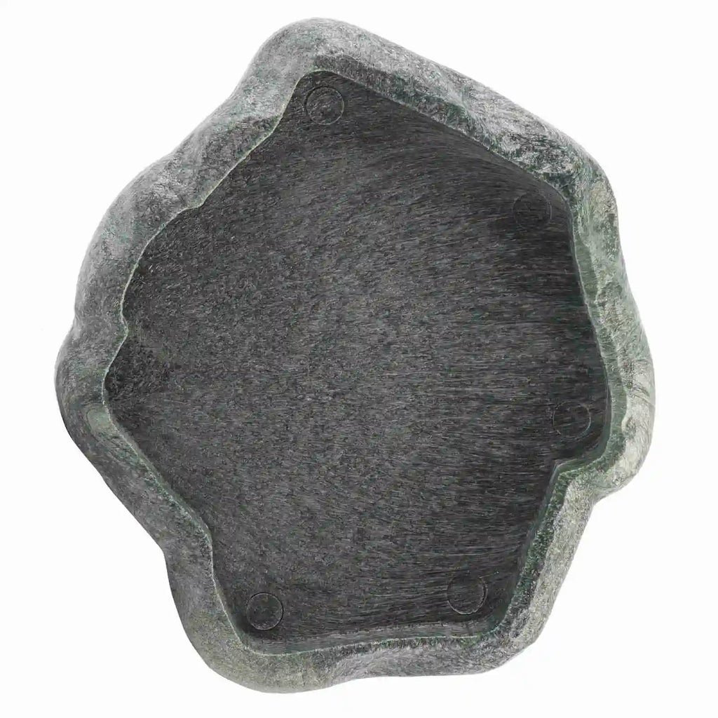 Tortoise Turtle Food Water Bowl ABS Resin Feeder Dish Rock Style Durable Reptile Feeding Bowl Terrarium Accessories Qme Option A