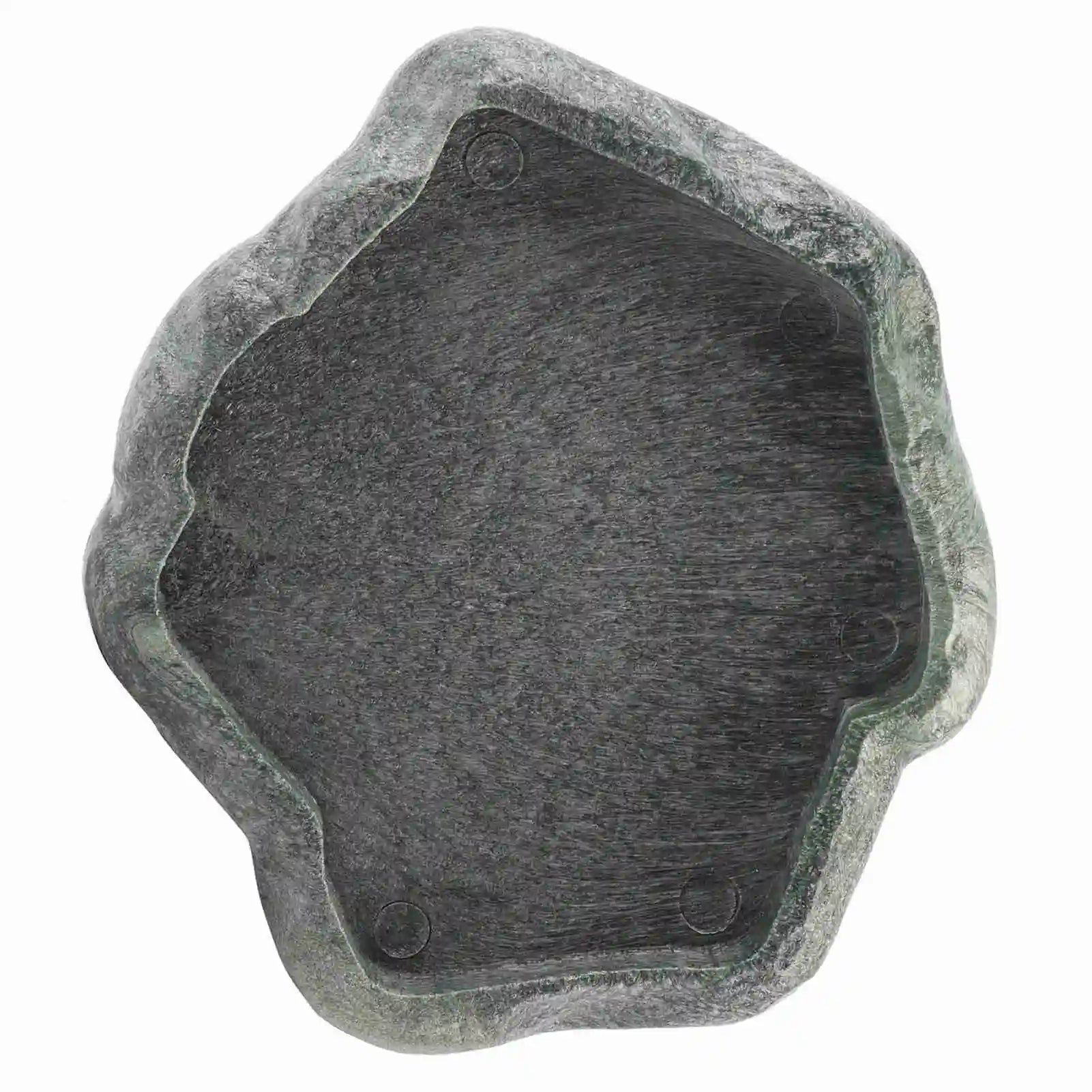 Tortoise Turtle Food Water Bowl ABS Resin Feeder Dish Rock Style Durable Reptile Feeding Bowl Terrarium Accessories Qme Option A