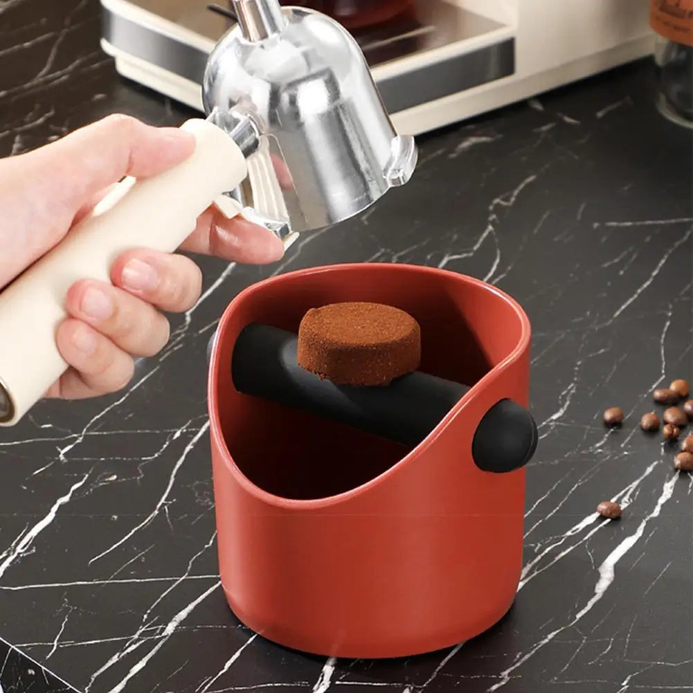 Shock-absorbent Coffee Knock Box Anti-slip Espresso Dump Bin Qme