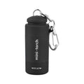 LED Micro Pocket Flashlight Portable USB Rechargeable Keychain Qme Black