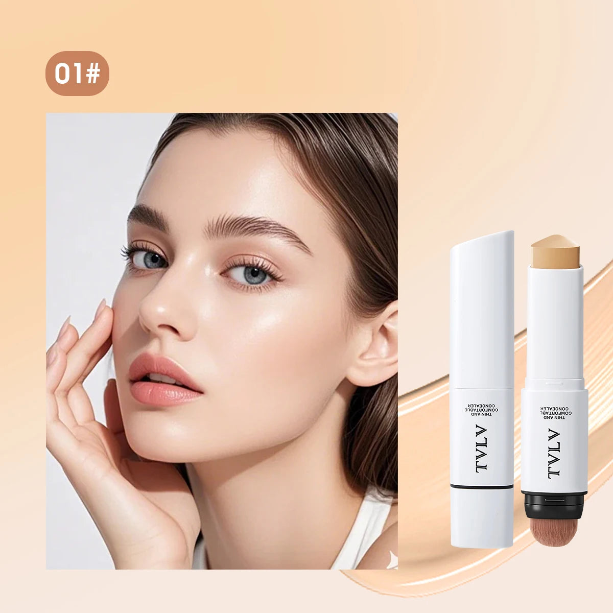 Concealer Double Head Design Light Thin Covers Facial Defects Creates Qme 01