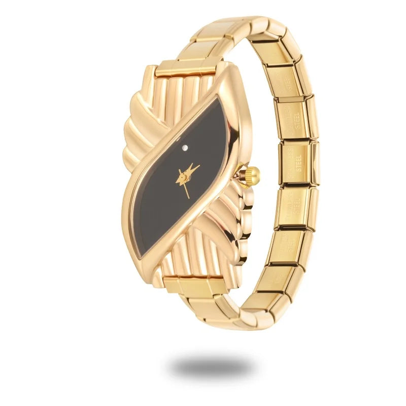 Fashion Women's Stainless Steel Square Triangle DIY Watch Bracelet