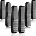 12pcs Hairdressing Comb Plastic Pointed-tail Comb Hair Salon Professional Hair Dye Comb Anti-static Hair Salon Supplies Qme Black
