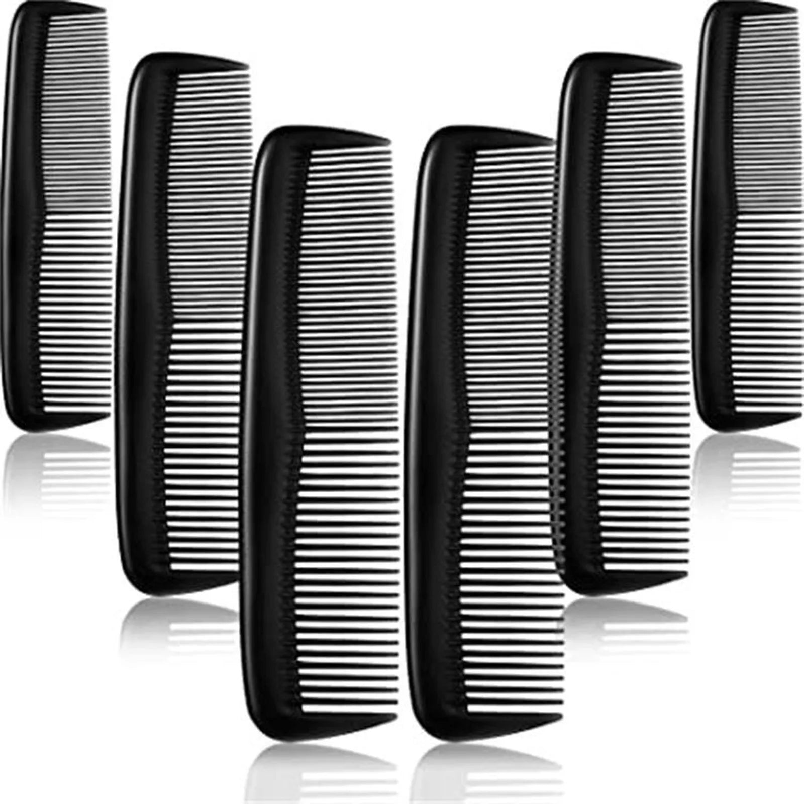 12pcs Hairdressing Comb Plastic Pointed-tail Comb Hair Salon Professional Hair Dye Comb Anti-static Hair Salon Supplies Qme Black
