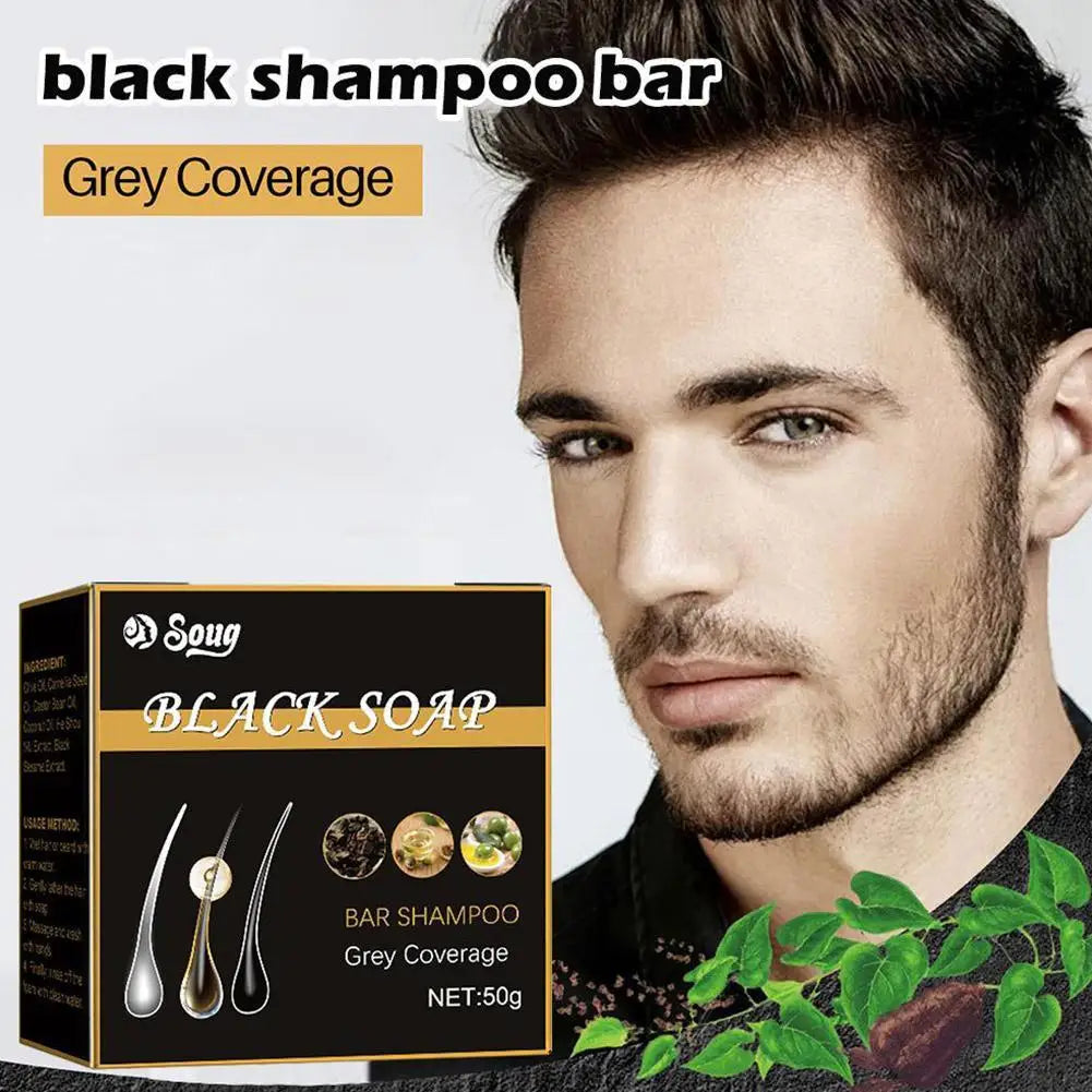 Rosemary Hair Loss Shampoo Soap Deep Cleansing Scalp Massage Qme