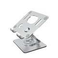Aluminum Tablet Stand Desk Riser 360° Rotation Multi-Angle Height Adjustable Foldable Holder Dock for Xiaomi iPad Tablet Qme Silver A