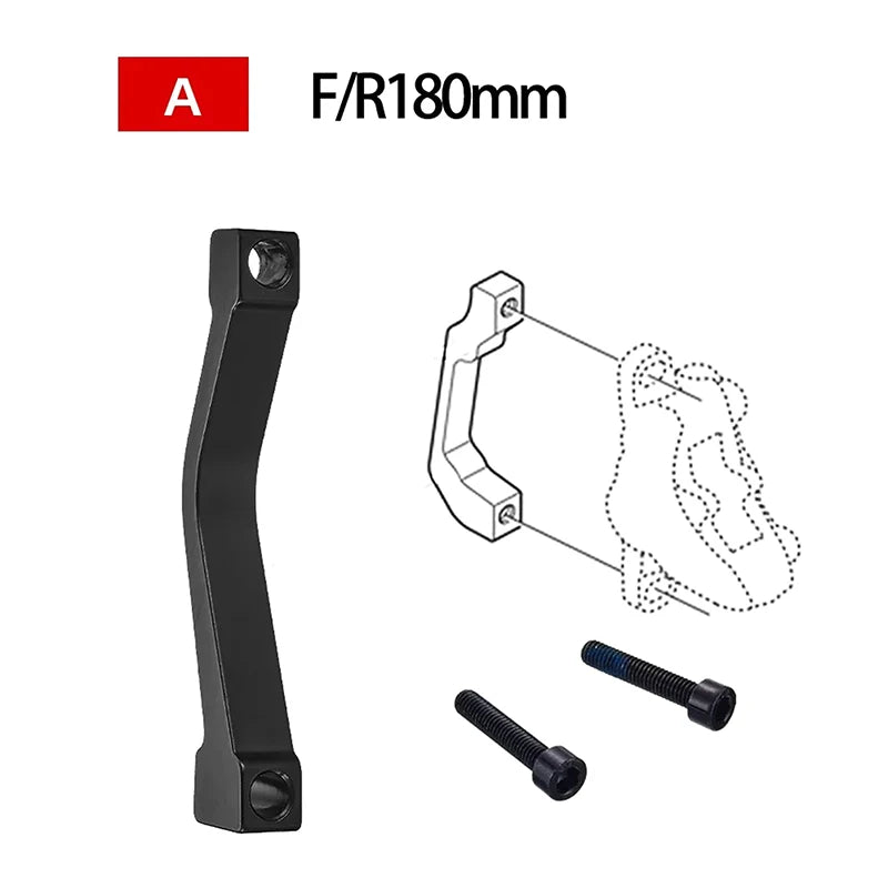 Bike Disc Brake Rotors Front Rear Caliper Adapter Aluminum Alloy Post Qme A1
