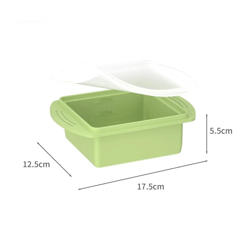 Silicone Tray Lid Single Double Compartment Freezer Mold Summer Qme A1