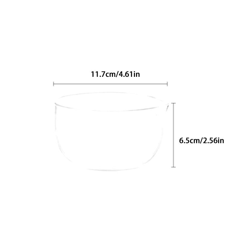 350 Transparent Tea Bowl Spout Double Layer Japanese Matcha Qme 600ML