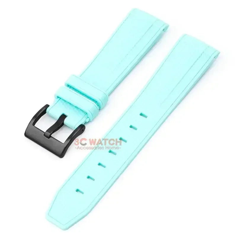 Watch Band for Omega X Swatch Joint MoonSwatch Speedmaster Curved End Rubber Silicone Strap Women Men Soft Sport Bracelet 20mm Qme LUB 20mm