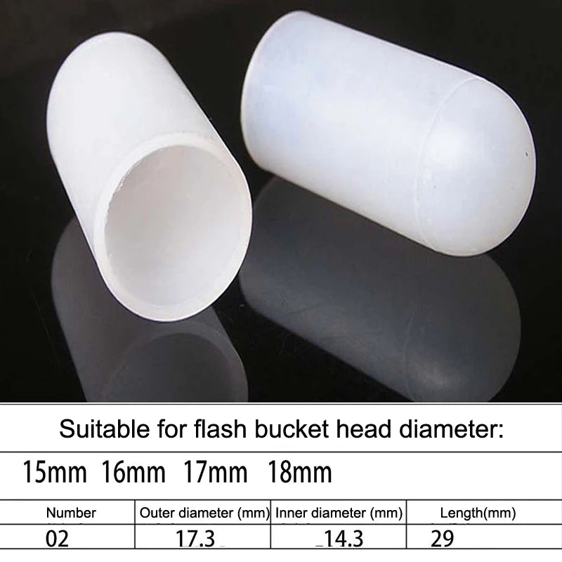 2Pcs Silicone Elastic Flashlight Lampshade For SP31 SP35 IF22A C8G IF25A SP36 S2 C8 EA01 TS21 Q8 14-75MM Torch Qme 15 18mm