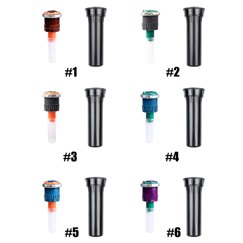 Ray Jet Nozzle Sprinkler with 90-210/360 Degree Arc Garden Water Sprinkler 2.5-10.7m Range for Plant Flower Bed and Yard Area Qme