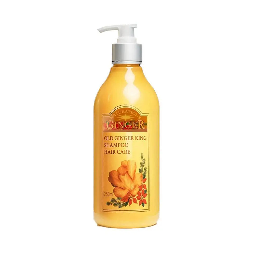 250ml Old Ginger Juice Hair Shampoo Professional Hair Scalp Treatment Oil Control Dense Anti Hair Loss Qme 1PCS CN