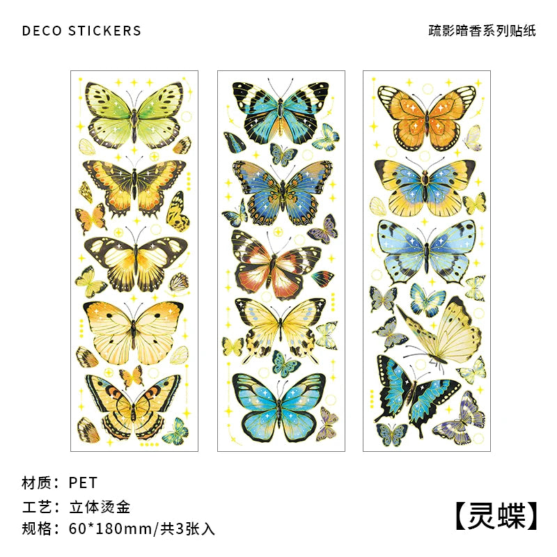2 Sheets Chinese style Koi Flat Stickers aesthetic Journal notebook junk journal supplies Diy Scrapbooking Stationery Sticker Qme V