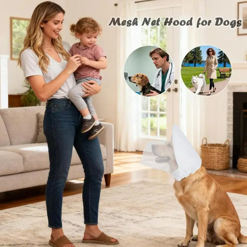 Anti Mosquito Bite Headgear Dog Eating Face Mask Pet Soft Mouth Cover Qme