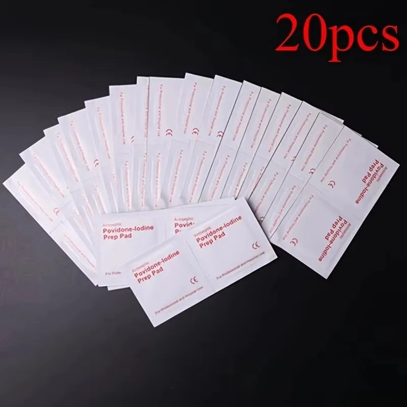 First Aid Kit Medical Skin Wound Disinfection Iodine Tincture, Disposable Newborn Navel Disinfection Iodine Tincture Sw at Home Qme 20pcs