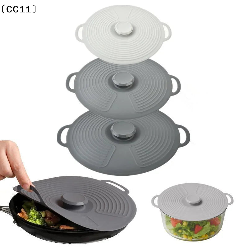 Silicone Bowl LIDS Microwave Splash Reusable Heat-resistant Suitable Qme
