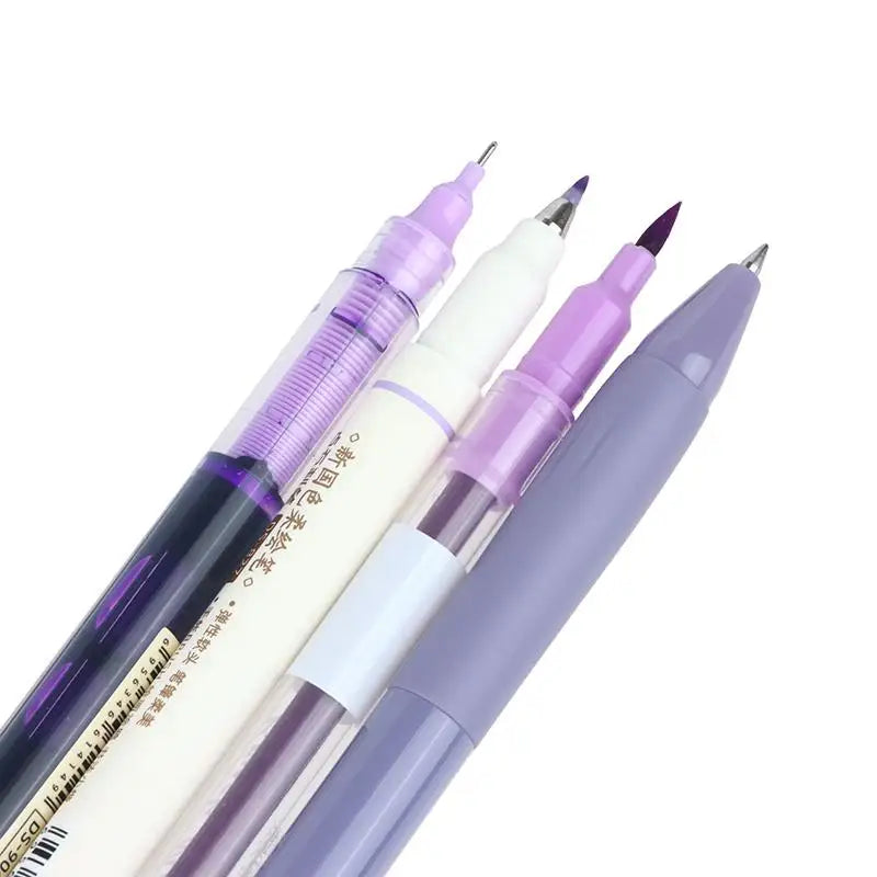Vintage Luxury Pens Quick-dry Ink Smooth Writing Journal Pen Suitable Qme Purple