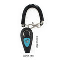 Dog Clicker 2 in 1 Pet Clicker and Whistle Professional Dog Whistle with Wrist Strap Silent Recall Device for Behavior Qme Black