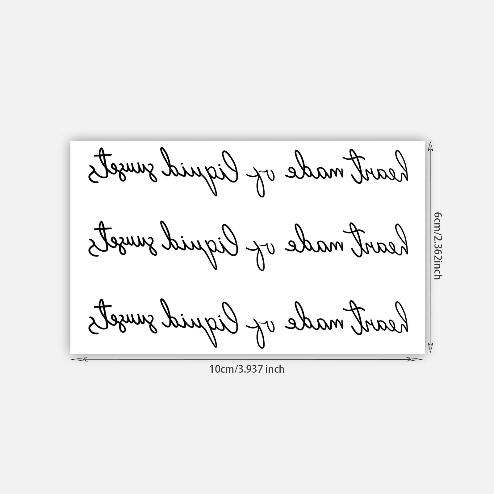 Heart Made of Liquid Sunsets Tattoo Sticker, Temporary Tattoo Waterproof Long-Lasting, Aesthetic Small Sun Tattoo for Women Qme LX-858