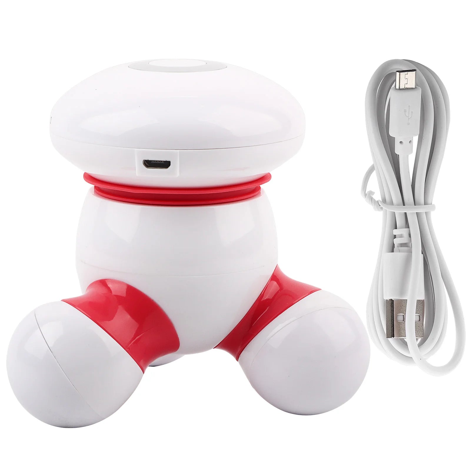 Body Massager Electronic USB Handheld Mini Body Massager Gentle Vibration Massager with LED Light Qme