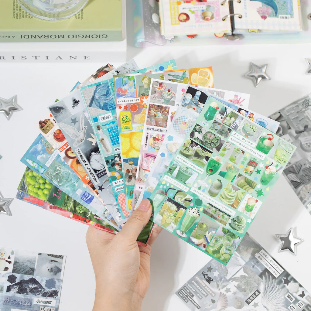 Evening Breeze Letter 30/60 sheets/Piece Decorative Sticker Book School Stationery Stickers Laptop Journal Photocard Kids Gift Qme
