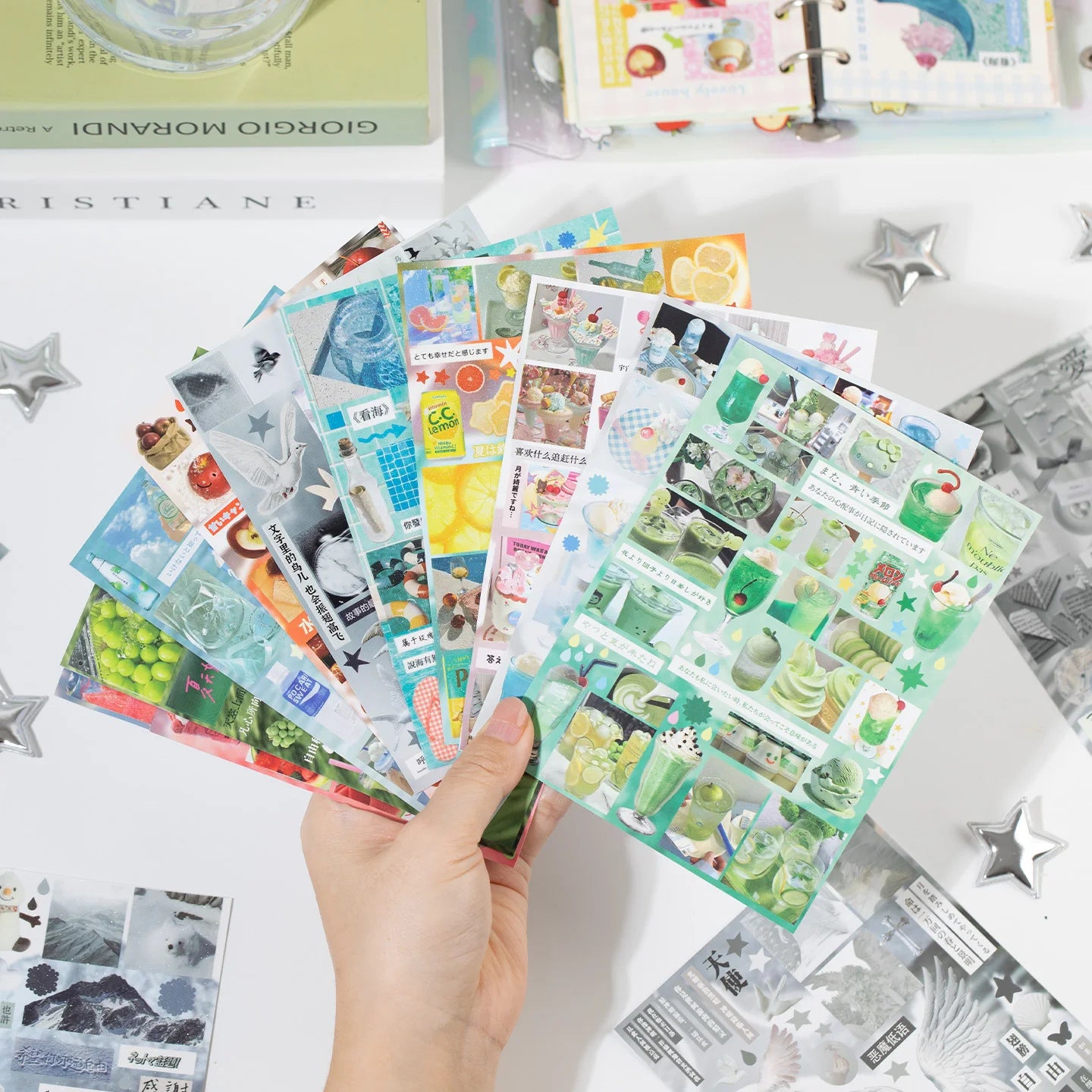 Evening Breeze Letter 30/60 sheets/Piece Decorative Sticker Book School Stationery Stickers Laptop Journal Photocard Kids Gift Qme