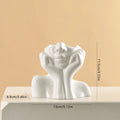 Handicrafts Ornament Ins Nordic Vinyl Vase Thinking Girl Shaping Art Qme Default Title