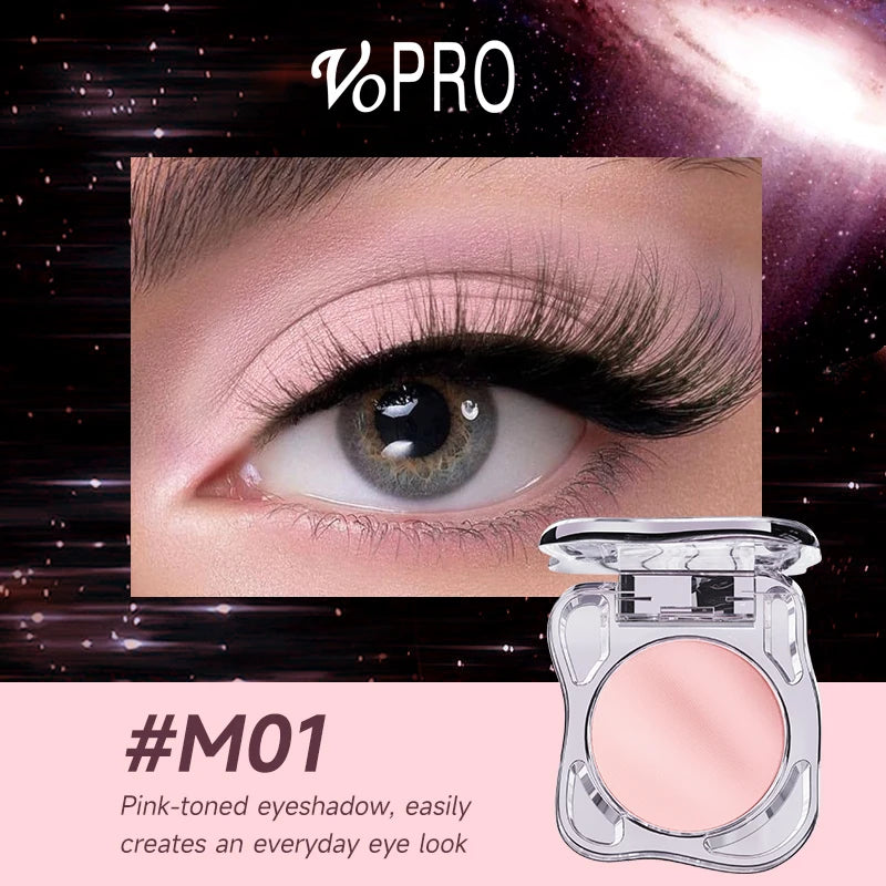 Monochrome Eye Shadow Palette - Sparkly Eye Glitter Makeup, Matte & Shimmer, Long-Lasting, Waterproof, Smudge-Free, High-Pigment Qme M01