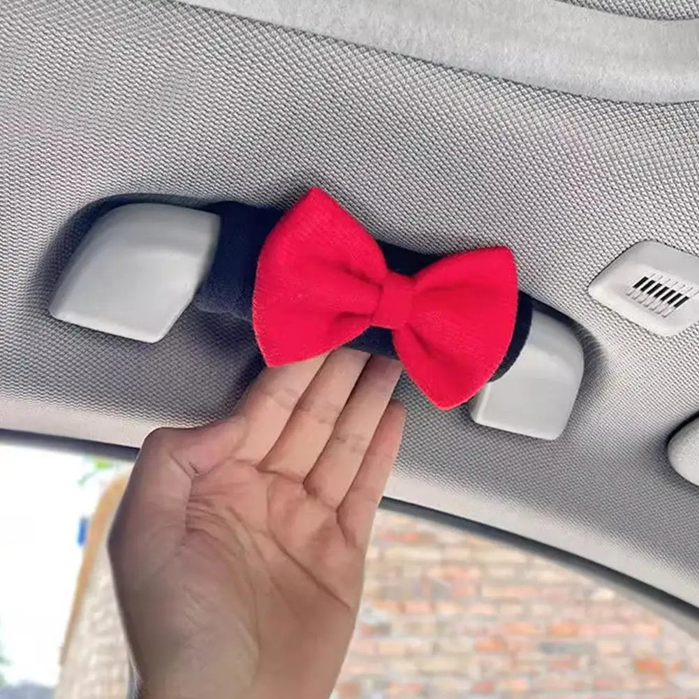 Bow Tie Car Handle Protector Cover Cute Roof Armrest Protective Qme