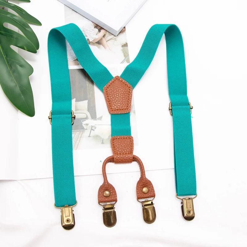 Suspenders Kids Boy Girl Childrens Christmas Designer Wedding Costume Qme A-9