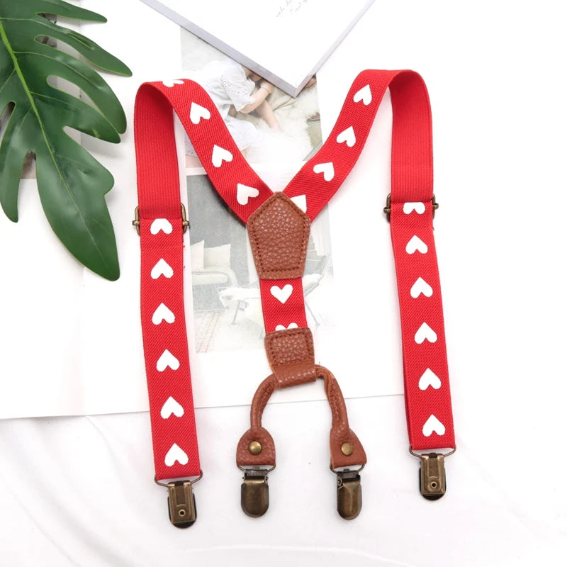 Suspenders Kids Boy Girl Childrens Christmas Designer Wedding Costume Qme A-3
