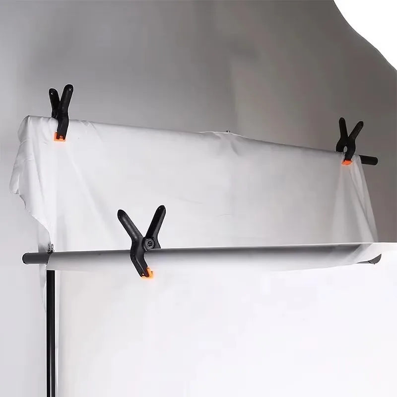 6pcs 2inch Spring Clamps Heavy Duty Plastic For Background Muslin Canvas Paper Chromakey Screen Clip Photo Studio Carpenter Tool Qme