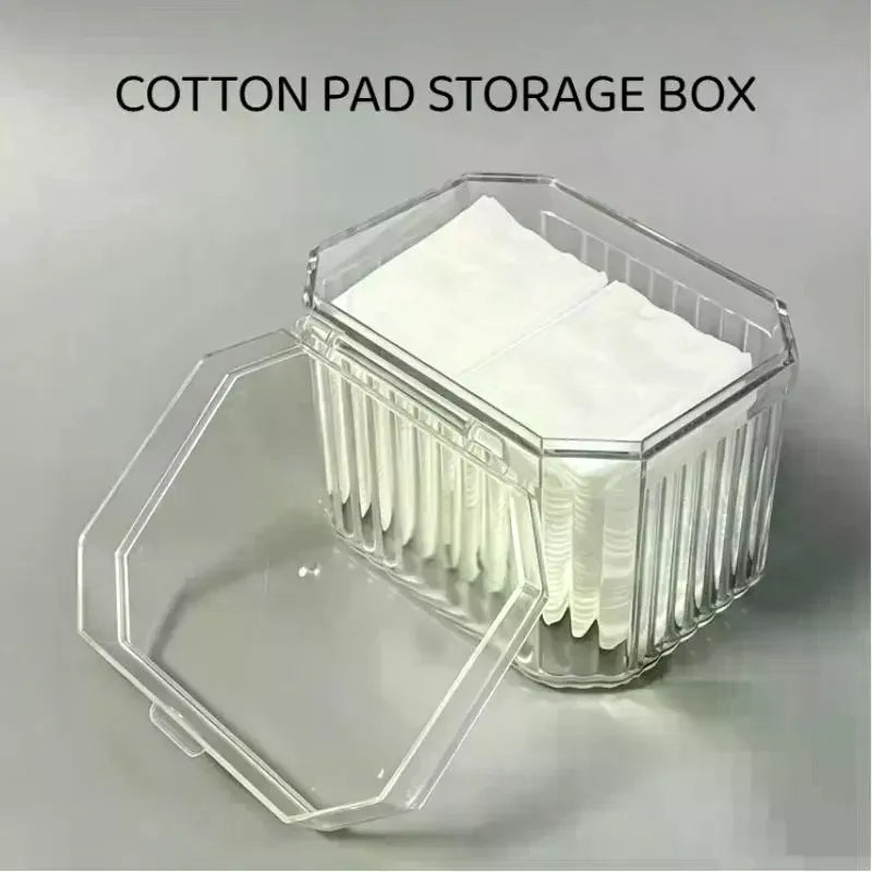 1Pcs Multifunctional Storage Box For Storing Makeup Cotton Cotton Swabs Hair Cords Hair Clips Tissues And Other Items Qme