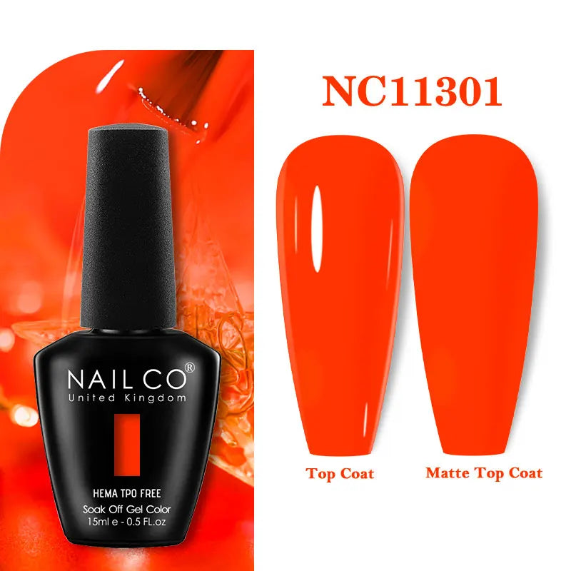 NAILCO Green Series Dark Gel Nail Polish Lasting Hybrid Base Matte Qme 11301