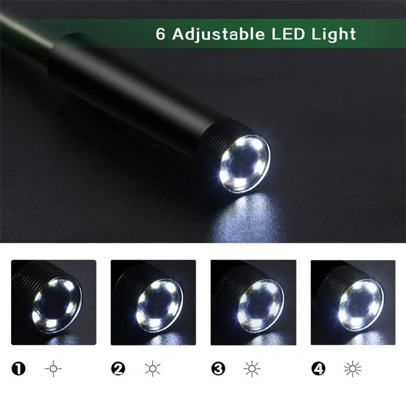 Two-in-one Ear Endoscope 5.5mm High-definition Ear Canal Endoscope Otoscope Visual Ear Pick Endoscope Qme
