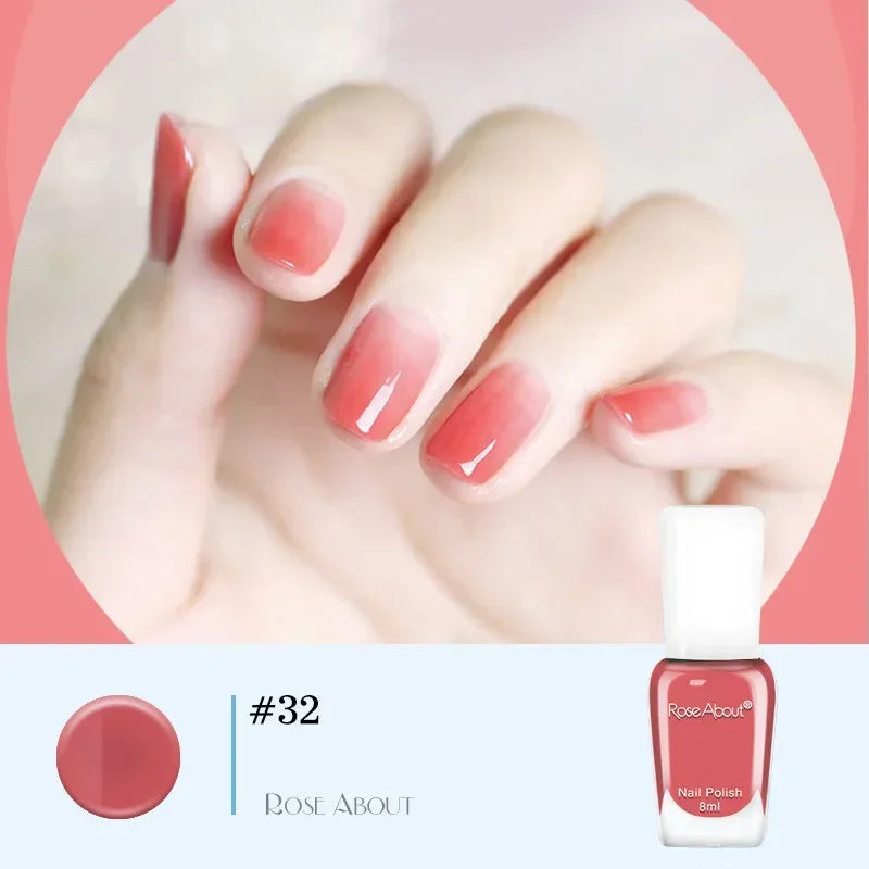 40 Colors Nail Gel No Bake Water-based Polish Glitter Sequins