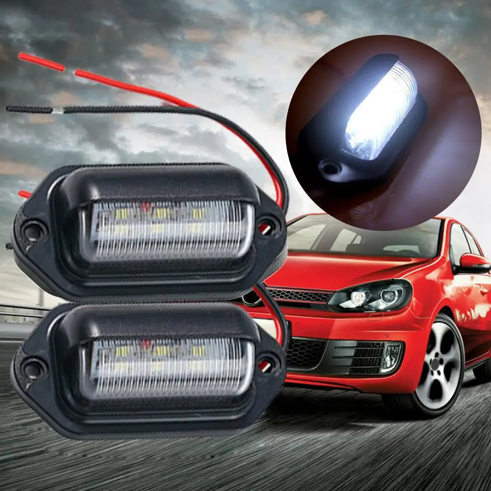 LED License Plate Light SUV Truck Trailer Van Tag Step Lamp Taillight Qme