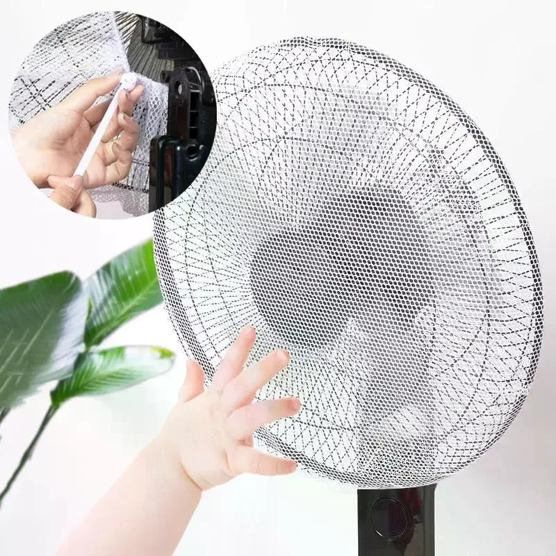 Mesh Fan Cover With Drawstring Fan Dust Cover Safety For Baby Finger Protector Kids Finger Guards Nylon Mesh Nets Summer Home Qme