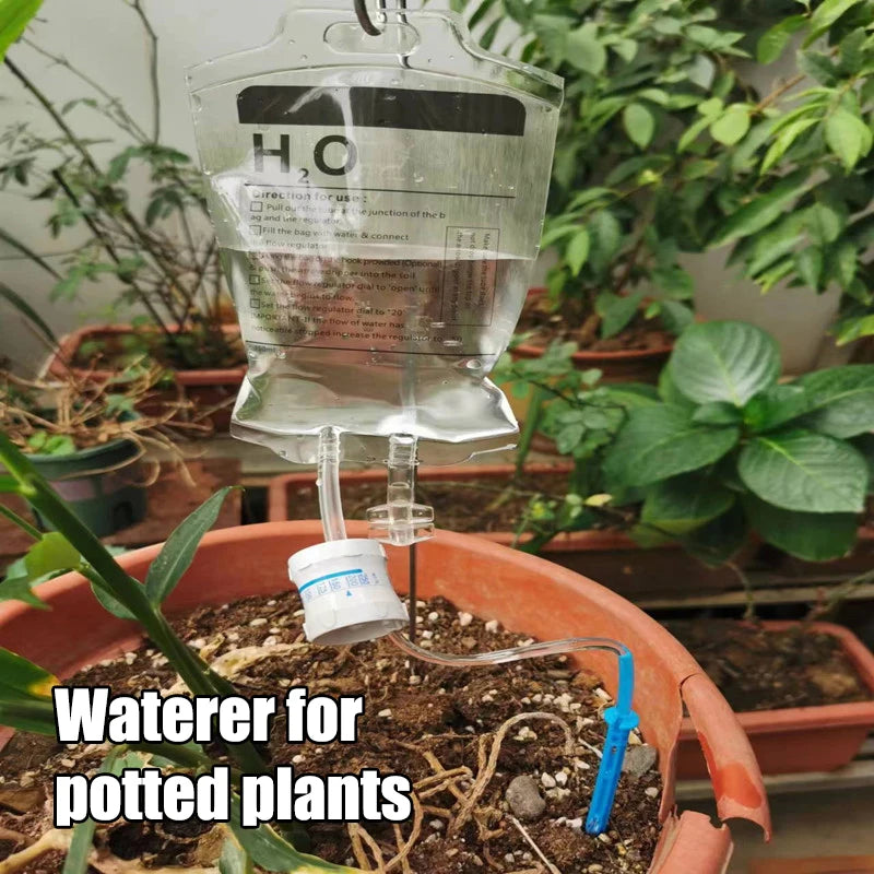 Garden 350ML Lazy Potted Plant Watering Drip Irrigation Automatic Watering Machine Flower Drip Bag Quantitative Home Qme