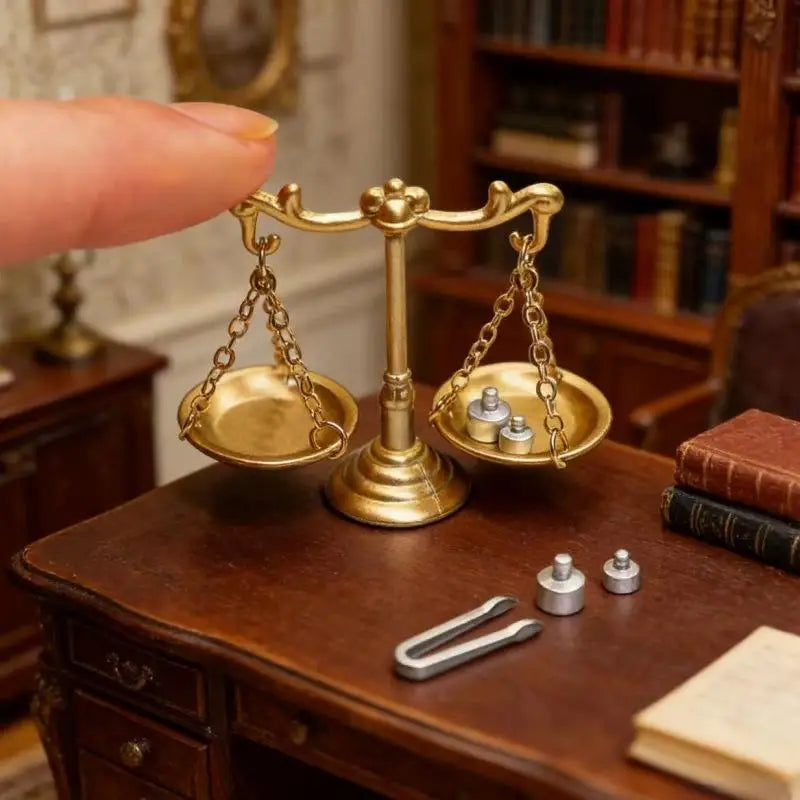 1 12 Scale Miniature Balance Model Dollhouse Realistic Small Scales Qme